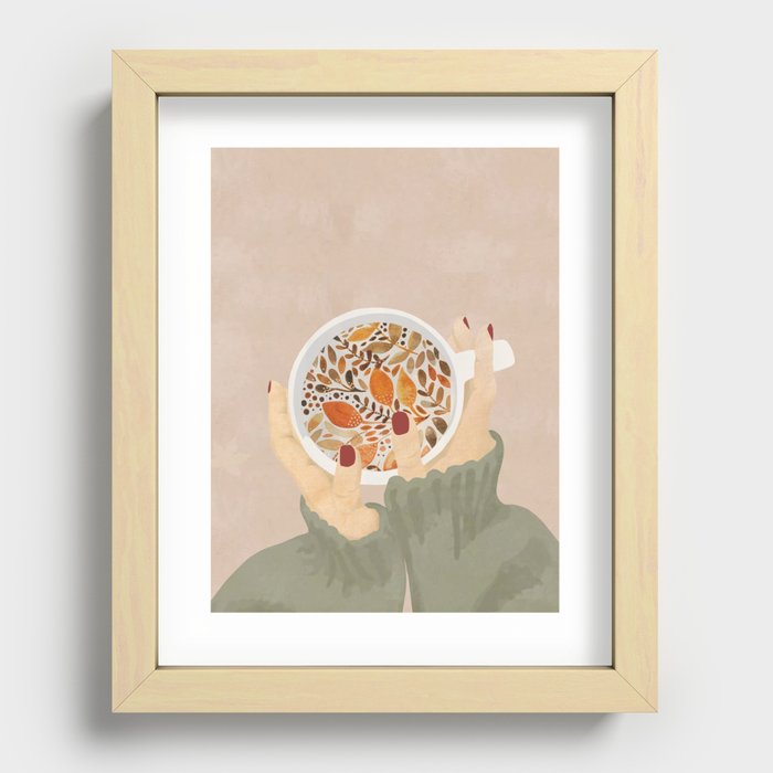 Cup of autumn Recessed Framed Print