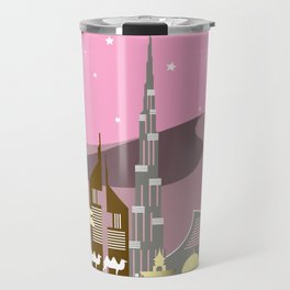 Pink Dubai Travel Mug