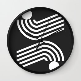 Double arch line circle 7 Wall Clock