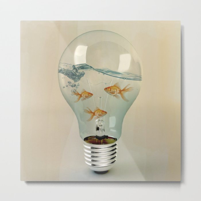 ideas and goldfish 03 Metal Print