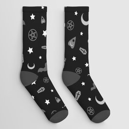 goth occult pattern Socks