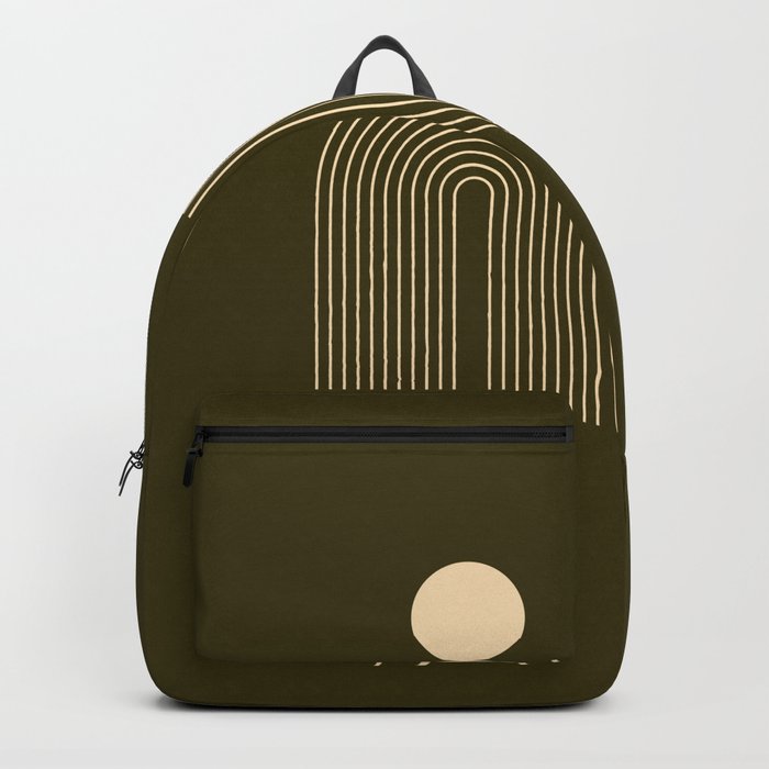 Mid century Modern Rainbow 8r Backpack