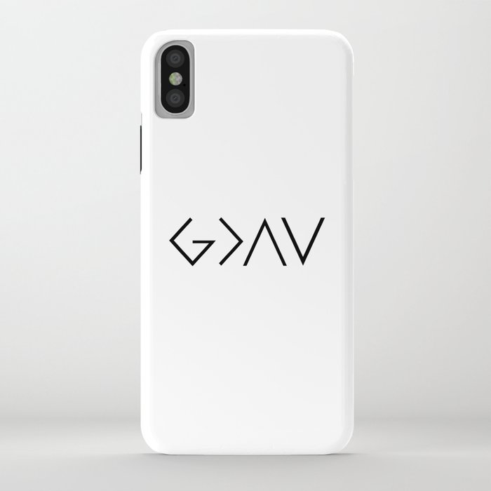 god is greater than the highs and lows iphone case