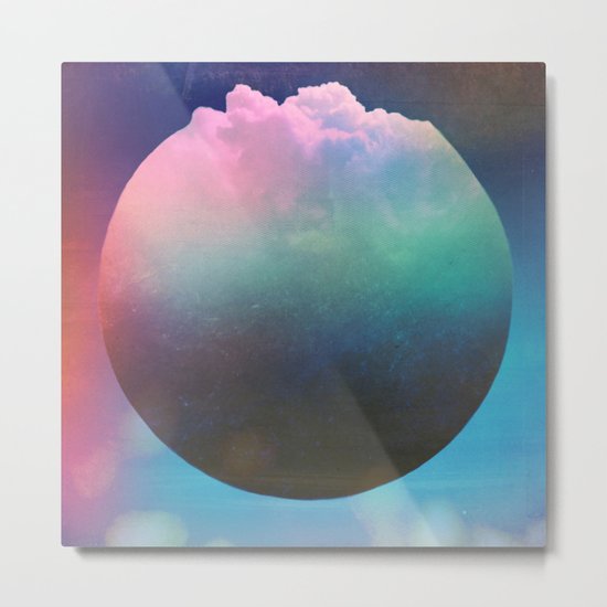 Pop Corn Planet Metal Print