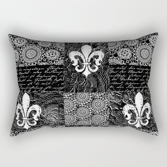 Black and white lace Rectangular Pillow