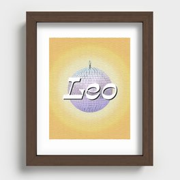 Disco Zodiac: Leo Recessed Framed Print