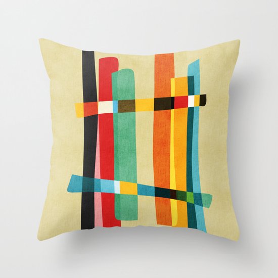 Broken Fences Throw Pillow