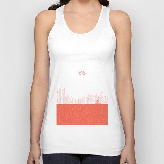 I love my City Unisex Tank Top