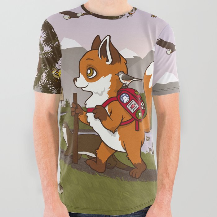 Foxy Trail All Over Graphic Tee