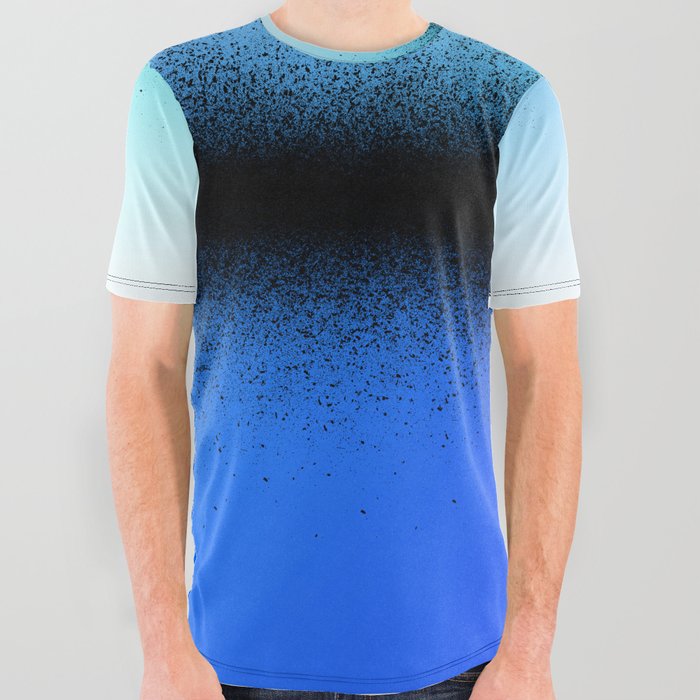 Black and best sale blue graphic tees