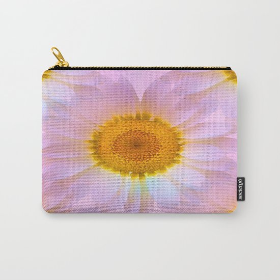 Pink Iridescent Floral Abstract Carry-All Pouch