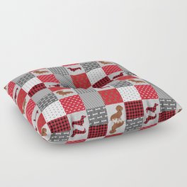 Doxie Quilt - duvet cover, dog blanket, doxie blanket, dog bedding, dachshund bedding, dachshund Floor Pillow