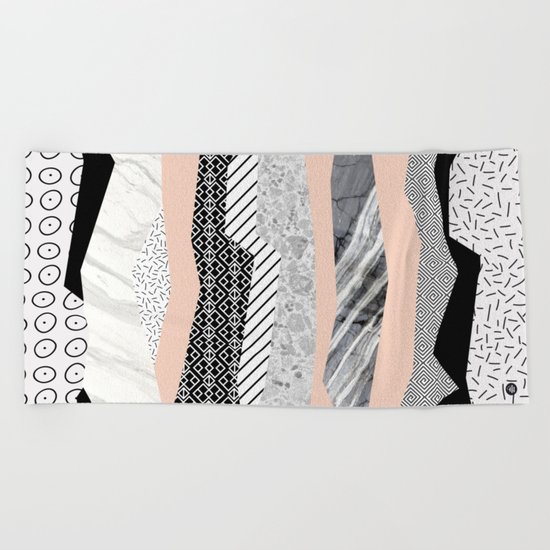 Geometric shapes 02 Beach Towel