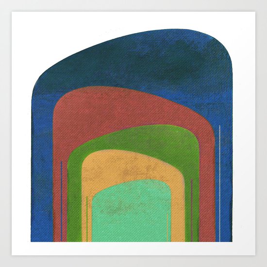 A Elephants Stack Art Print