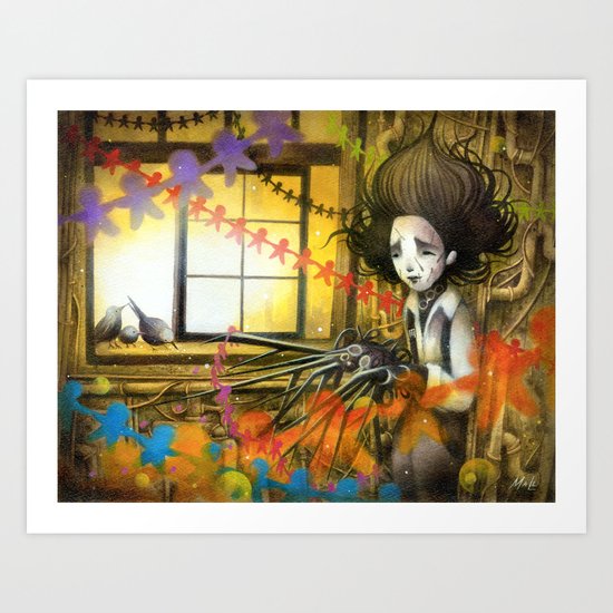 Delight in Paper Chains Art Print