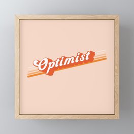 Optimist in Tangerine Framed Mini Art Print