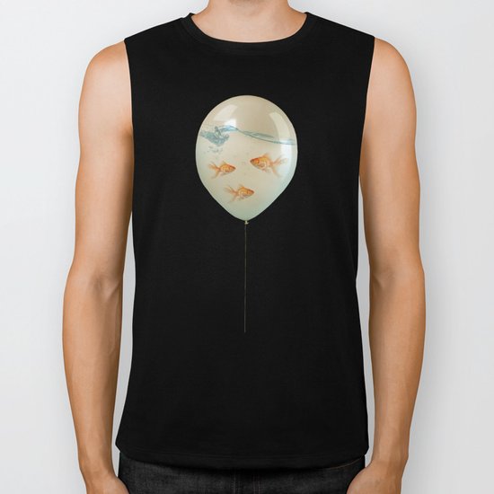 balloon fish 02 Biker Tank
