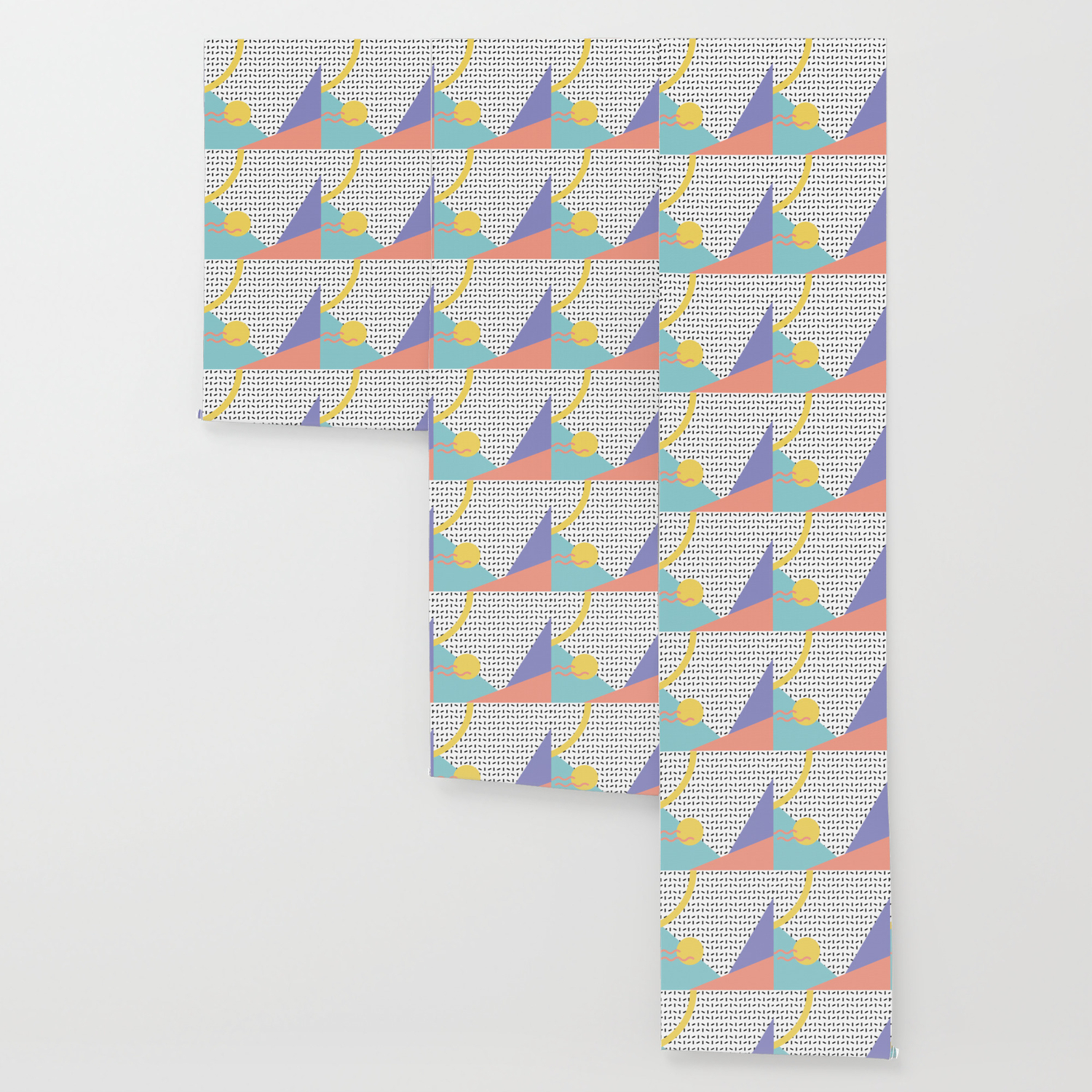 Memphis Pattern 8 80s 90s Retro Wallpaper By