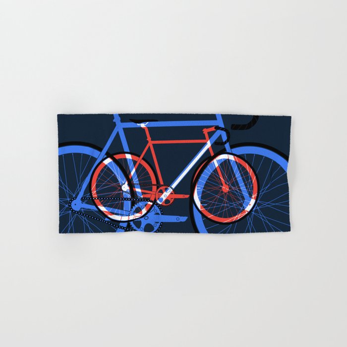 Fixed Gear Road Bikes – Blue, Purple and Red Hand & Bath Towel