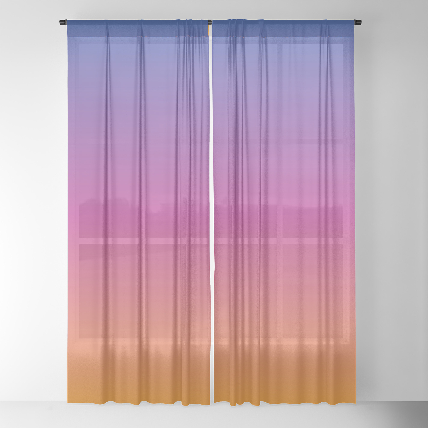 Blue Purple Pink Orange Yellow Evening Sky Gradient Sheer Curtain By Yellowparty Society6 Blue Purple Pink Orange Yellow Evening Sky Gradient Sheer Curtain By Yellowparty Society6
