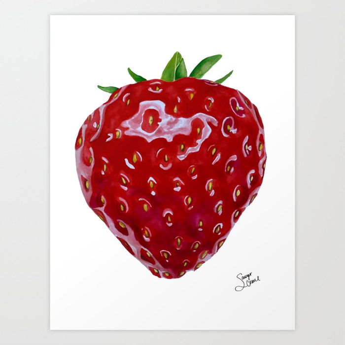 Sawberry Art Print