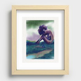 Purple Goddess Sees All Recessed Framed Print