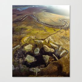 Earth Landscape from Above Canvas Print