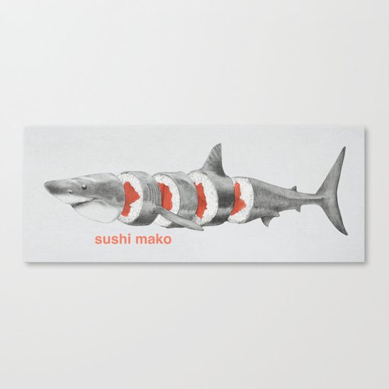 Sushi Mako Canvas Print