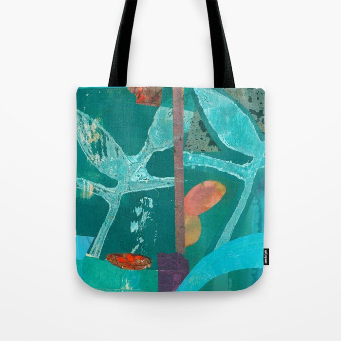 Turquoise Repeat Tote Bag
