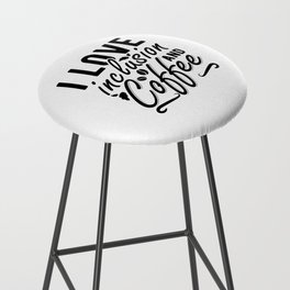 I Love Inclusion And Coffee Anxiety Mental Health Bar Stool