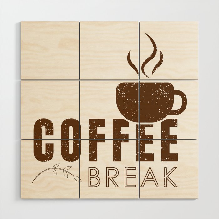 Coffee Break Wood Wall Art