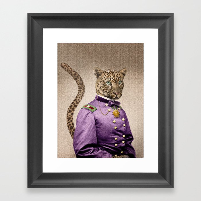 Grand Viceroy Leopold Leopard Framed Art Print