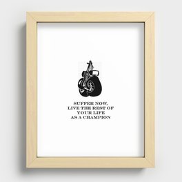 Boxing Recessed Framed Print