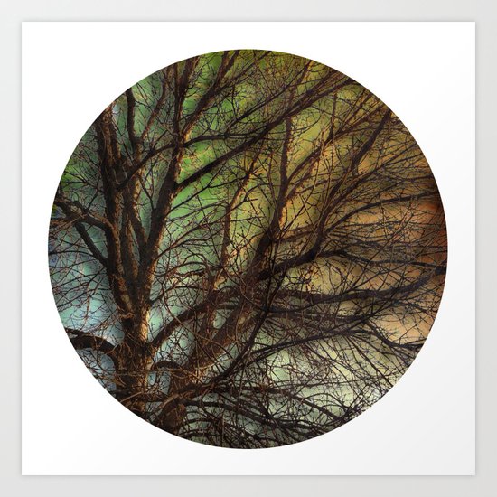 Psychadelic Tree Art Print