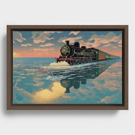 The train to nowhere Framed Canvas