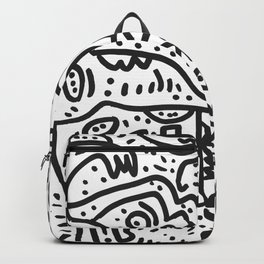 Cool Graffiti Art Doodle Black and White Monsters Scene Backpack | Doodleart, Interior, Streetculture, Hiphopart, Drawing, Ink Pen, Decoration, Pattern, Streetartposter, Doodleartonwall 
