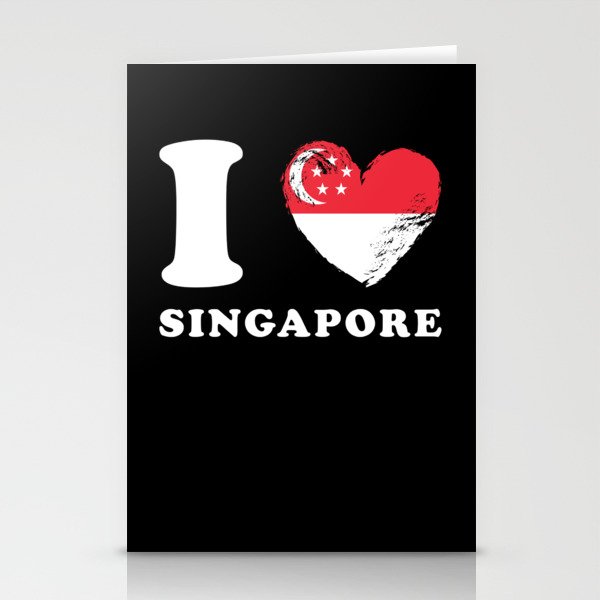 I Love Singapore Stationery Cards