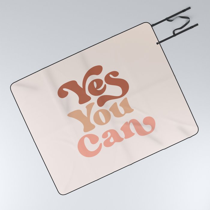 Yes You Can Picnic Blanket