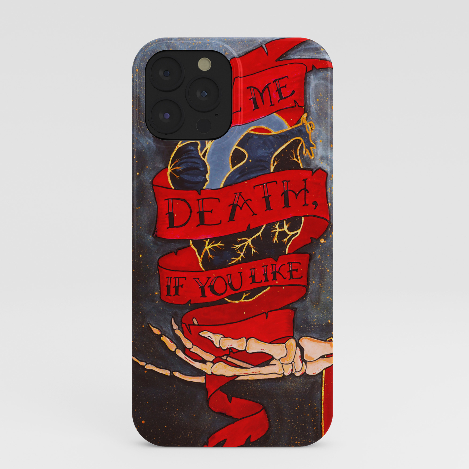 Call Me Death If You Like Iphone Case By Kelly Nickinson Society6