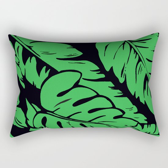 PALM LEAF GREEN Rectangular Pillow
