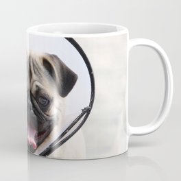 pug elizabethan collar dog muzzle Coffee Mug