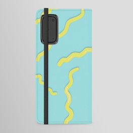 Fun patterns yellow Android Wallet Case