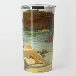 Sun Bathers by Henry Scott Tuke Travel Mug