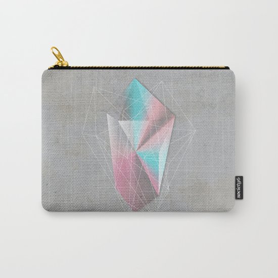 Iridescent Geometry Gem Carry-All Pouch
