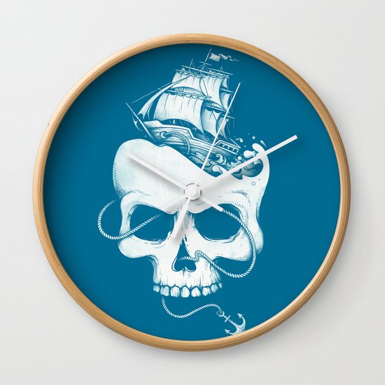 Sailing the Dead Sea Wall Clock