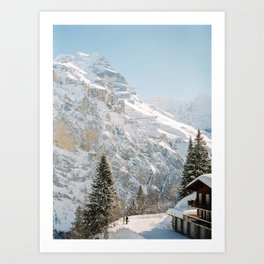 Admiring the Swiss Alps | Switzerland travel photography | Europe Fine Art Art Print