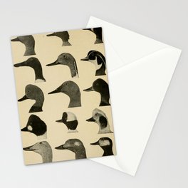 Vintage Duck Heads Stationery Card