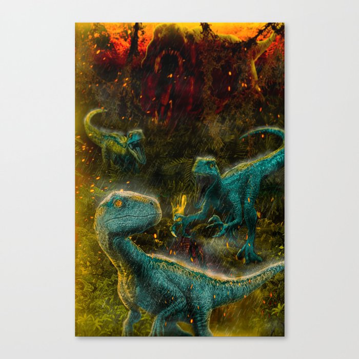 Jurassic World - Extinction - Aesthetic Design Canvas Print