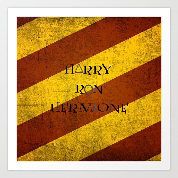 Golden Trio Deathly Hallows Art Print By Ifreakinlovebooks Society6 Harry, ron and hermione continue their quest to vanquish the evil voldemort once and for all. society6