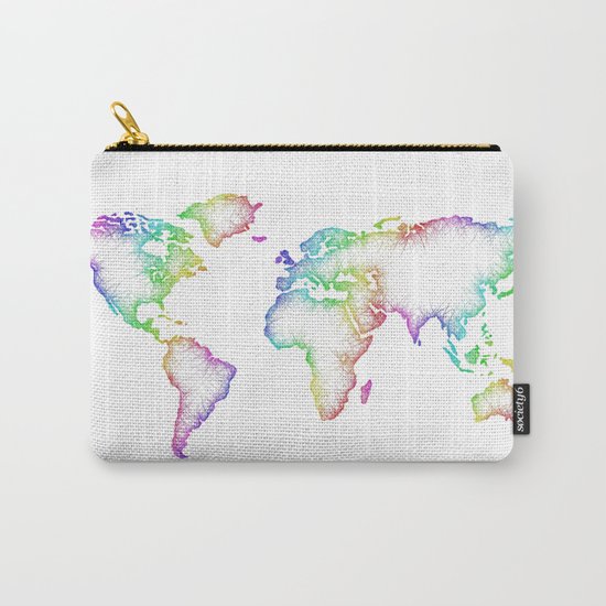 World map Carry-All Pouch